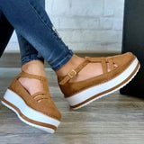 Size 2023 Popular Style Sandals Women's Thick Bottom Buckle Women's Sandals Direct Sale Muffin Soles Women's