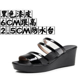 Breakj Plop And Ultra-High Heel Waterproof Table Pine Cake Thick Bottom Fish Mouth Sandals Night Shop Sexy Transparent With Fashion Slippers