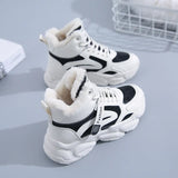 Breakj Boots Women 2024 New Winter Women's Shoes Short Tube Warm Cotton Shoes With Velvet And Thick Women's Boots Martin Boots