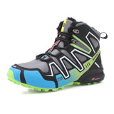 Breakj Outdoor Snow Boots High Help Plus Velvet Hiking Shoes Anti-Slip Thick And Lightweight Climbing Men's Cotton