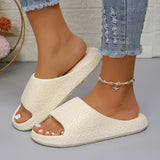 Women's Platform Cloud Slippers Eva Soft Sole Pillow Slides Woman Non Slip Bathroom Home Slippers Women Summer Beach Flip