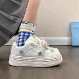 Breakj Bear Little White Shoes Women 2025 Spring And Autumn New Small Value Skateboard Shoes Students Leisure Sports Board