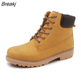 Boots For Women 2023 New Brand Snow Boots Fashion Warm Winter Boots Women Solid Square Heel Shoes Woman Plus Size