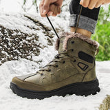 Breakj Leisure Sports Men's Outdoor Cotton Shoes Fashion Snow Boots Outdoor Hiking Shoes Cotton Shoes Men's
