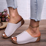 Summer Women's Slippers Outdoor Roman Sandals Fashionable and Comfortable Women's Shoes Wedge Beach Slippers