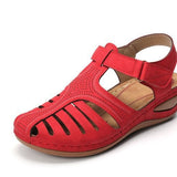 Breakj Summer New Sandals Large Flat Bottom Slope And Hollow