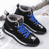 Breakj Men's New 2025 Cotton Shoes Men's Plus Velvet Thick Outdoor Snow Boots Winter Large-Size Sports Casual Men's