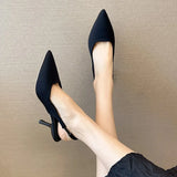 2023 New Pointed Thin Heel Single Heel After Empty Head Sandal Muller
