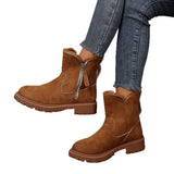 Breakj The Winter Of 2025, The New Snow Boots Woman And The Woman With Velvet Thicken And Warm Fashion Casual Cotton