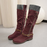 Breakj Code 2025 Autumn And Winter New Thick Side Zipper High-Heeling Women's