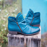 Breakj Autumn And Winter New Round Head And Double Zipper Short Boots Woman Martin Boots Woman Large Size