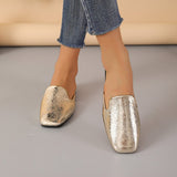 Breakj Summer Flat Bottom Half Slippers Simple Square Head Cool Drag Outside Wearing A Foot Pedal Muller Lazy
