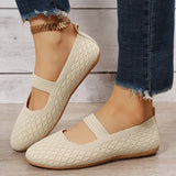 Large-Size Low-Top Shallow Single-Shoe Women Southeast Asia Flying Weaving Flat-Bottomed Lazy Working