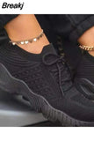 Women Sneakers Shoes 2023 Fashion Lace Up Platform Shoes Size 43 Mesh Casual Sports Shoes Woman Vulcanize Shoes Zapatillas