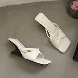 Breakj Chinese Style Exotic Slope And Exposed Cool Slippers Women's Summer Niche Design Head High And Word