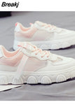 Platform Running Sneakers Women Tennis shoes Woman Walking Chunky Sneakers white Casual Slip on Vulcanized