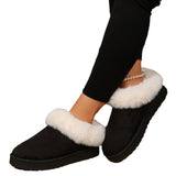 New Thick Bottom Height Snow Cotton Slippers Women Wear Baotou Thick Velvet Warm And Anti-Slip Cotton