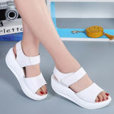 Breakj New Magic Stick Thick-Soled Sandals Korean Version Of Large Women's Shoes Fish Mouth