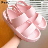 New Women Fashion Summer Platform Comfortable Slippers Outdoor Beach Flip Flops Soft Sole Slide Sports Casual