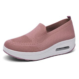 Breakj Sleeve Sleeves Of Lazy People Thick Soles To Increase The Air Cushion Sports Rocking Shoes New Fly Weaving Mesh Breathable Casual Women's