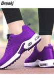 New Platform Ladies Sneakers Breathable Women Casual Shoes Woman Fashion Height Increasing Shoes for Women Plus Size