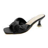 Breakj Summer New Simple High-Heet Cool Drag Cat And High-Hee Shoes French Women Wear