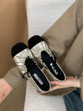 Breakj Bows Small Fragrant Wind Round Head Mary Jane Single Shoes 2025 Spring And Summer New Folds With Grandmother