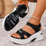Breakj Sports Sandals Women Wear 2025 New Summer Drill Thick Bottom Magic Stick Soft Bottom Roman Beach