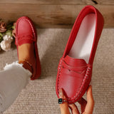 Breakj Bean Shoes 2025 New Four-Season Light Casual Shoes Fashion Lazy One-Legged Women's Shoes Round Head Women's Single