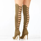 Breakj Women's Boots 2025 Fashion Tips Behind The Hollow Height And Large Size 40-43 Women's