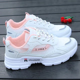 Breakj Dad Shoes Women In The Tide Of Spring And Summer New Mesh Shoes Flat Bottom Light Hollow Breathable Net Shoes Women's