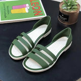 Sandals Women 2023 New Fashion Simple Round Head Solid Candy Color Open Toe Versatile Square Heel Women's