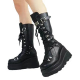 Breakj And Martin Boots 2023 Autumn And Winter 2023 New Large-Size Punk Style Handsome Mid-Sleest