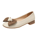 Breakj Single-Shoe Women's One-Legged Shallow Women's Shoes 2025 Autumn New Evening Wind French Bow Bean