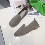 Breakj Red Large-Size Breathable Flying Shoes 2023 Summer New Women's Shoes Shallow Lazy Shoes Bean