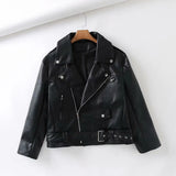 Spring Autumn Women Faux Leather Jacket Streetwear Lapel Oversized Purple Pu Leather Loose Coat with Belt Lady