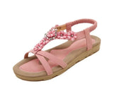 New Bohemian Style 2018 Summer Women Shoes Fashion Womens Sandals Flat Heel Brand Beach Summer Shoes Ladies