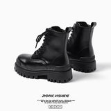 Breakj Martin Boot Men's High Top British Style Vintage Platform Shoes