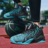 Breakj Shoes New Large-Size Mesh Basketball Shoes Boys And Young Men's Thick-Soled Leisure Sports Trend