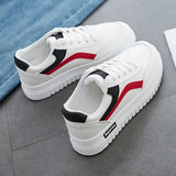 Breakj White Shoes Women 2025 Spring And Autumn Plus Velvet Korean Version Of Female Shoes Street Pat Shoes Casual Flat Shoes New Single