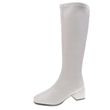 Breakj The Knee-Length Boots Woman 2025 Autumn And Winter New British Style Fashion Small Man Showing Thin And Tall And Knight Female