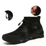 Breakj New Four-Season High-Size Outdoor Couples Outdoor Hiking Flying Shoes Hiking Shoes Hiking Shoes Men's T-Walking