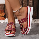 Breakj Slippers Women Wear 2025 Summer New Women's Thick Bottom Fish Mouth Slippers Light