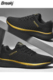 Men Sneakers Spring Autumn Mesh Breathable Casual Running Shoes Flat Fashion Training Hiking Shoes Zapatillas