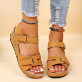 Heeled Sandals Women Summer 2023 Casual Open Toe Platform Gladiator Sandals Woman Plus Size 43 Non Slip Beach Shoes