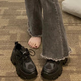 Breakj Dad Shoes Women's Height Increased 2025 Spring New Small Man Showing High Thick Bottom Fried Street Sneakers