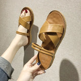 Drag Women Wear Cool Drag Summer New Korean Version Of Thick Sole Cross Two Wear Sandals Students Casual Beach Shoes Women All The Year