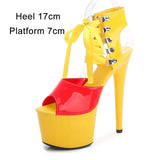 Women 2023 Sexy High Heels Strip Pole Dance Gladiator Plus Size Sandals Fetishism Ankle Strap Sexy Platform Wedding