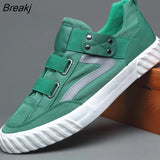 Mens High-top Canvas Shoes Men 2023 New Spring Autumn Top Fashion Sneakers Lace-up High Style Solid Colors Man Black
