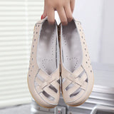 Flats Shoes Slip On Shoes For Women Fashion Women's Moccasins Flat Genuine Leather Women Shoes Casual Female Zapatos